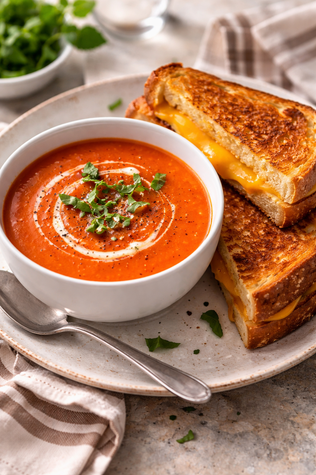 Tomato Soup and Grilled Cheese Recipe Comforting Tomato Soup And Grilled Cheese