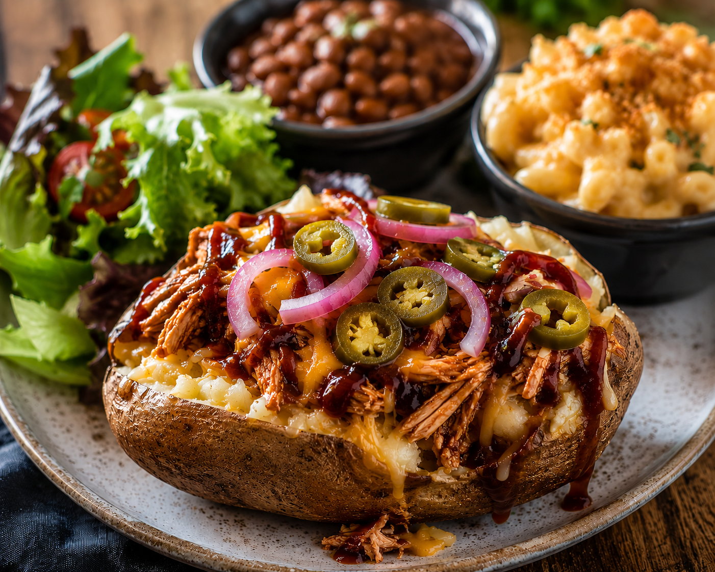 BBQ Stuffed Potato Recipe bbq stuffed potato