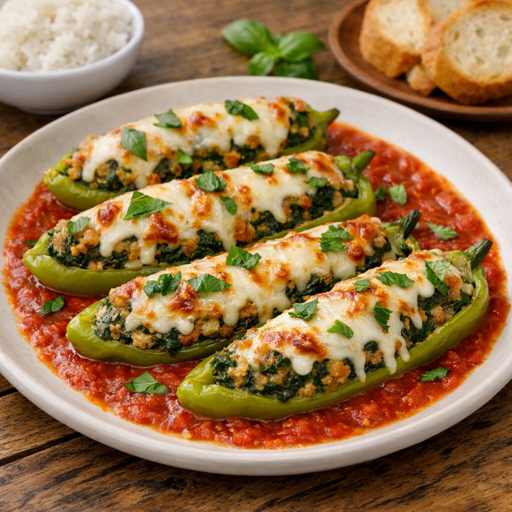 Stuffed Cubanelle Peppers