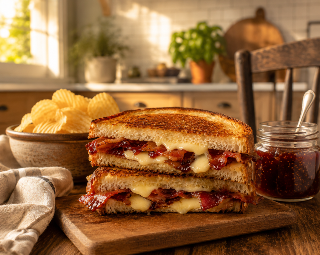 Grilled Bacon Brie Sandwiches