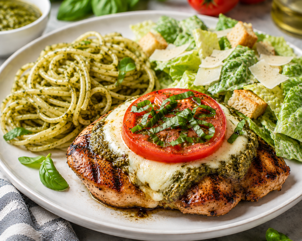 Grilled Pesto Caprese Chicken Recipe Grilled Pesto Caprese Chicken