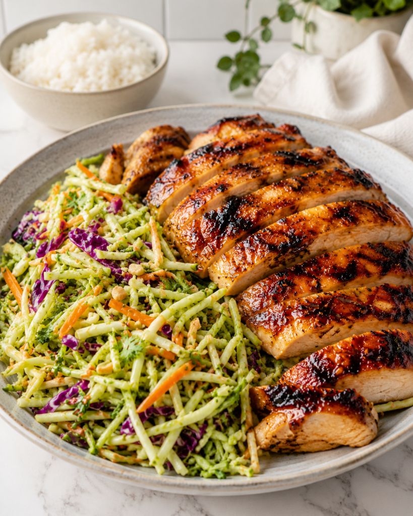 Teriyaki Chicken with Asian Slaw