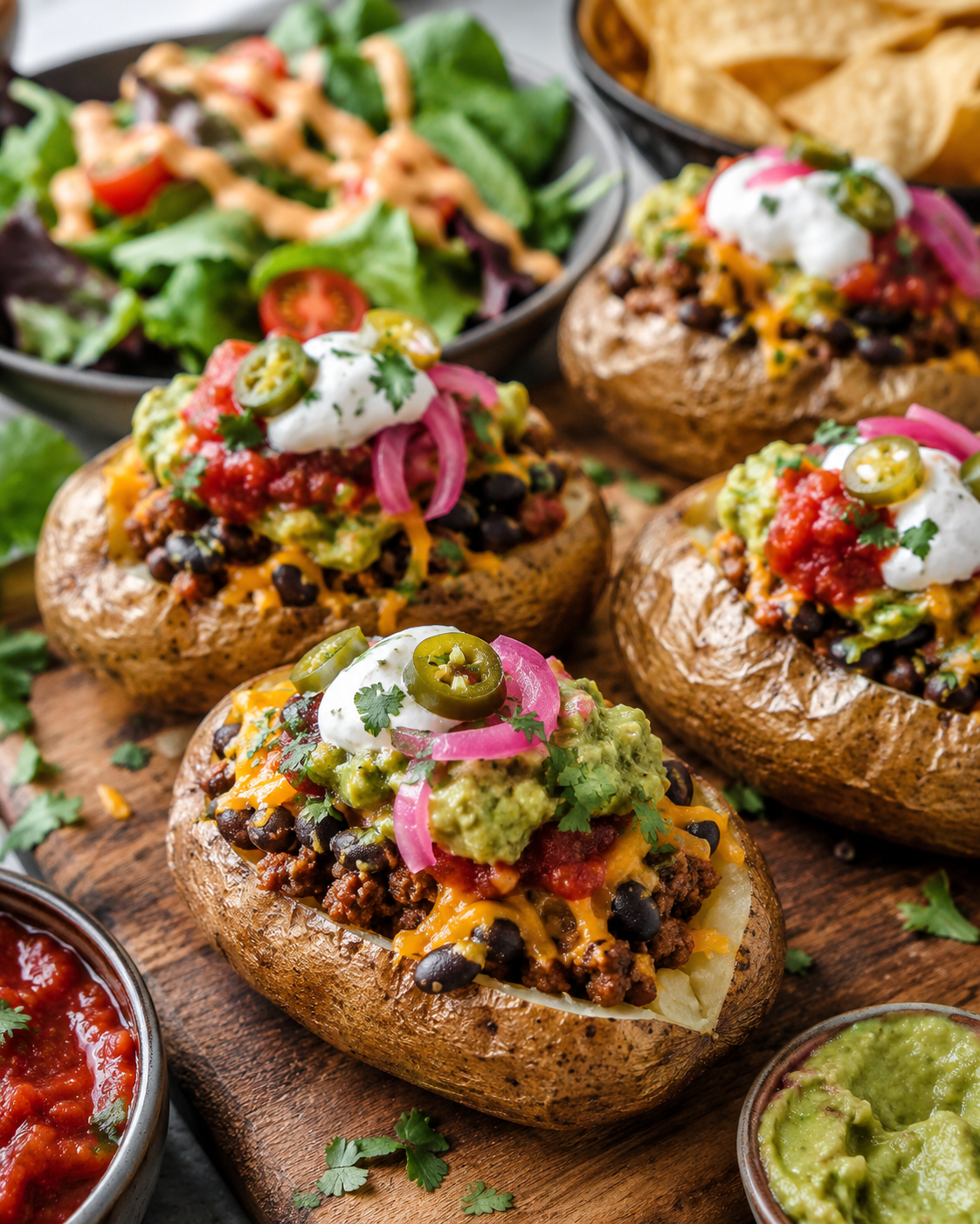 Taco Stuffed Potatoes