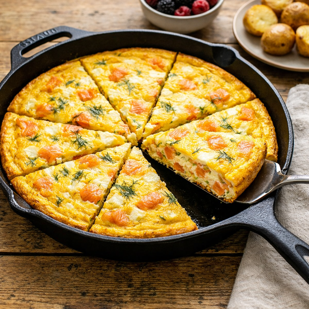 Smoked Salmon Frittata Recipe