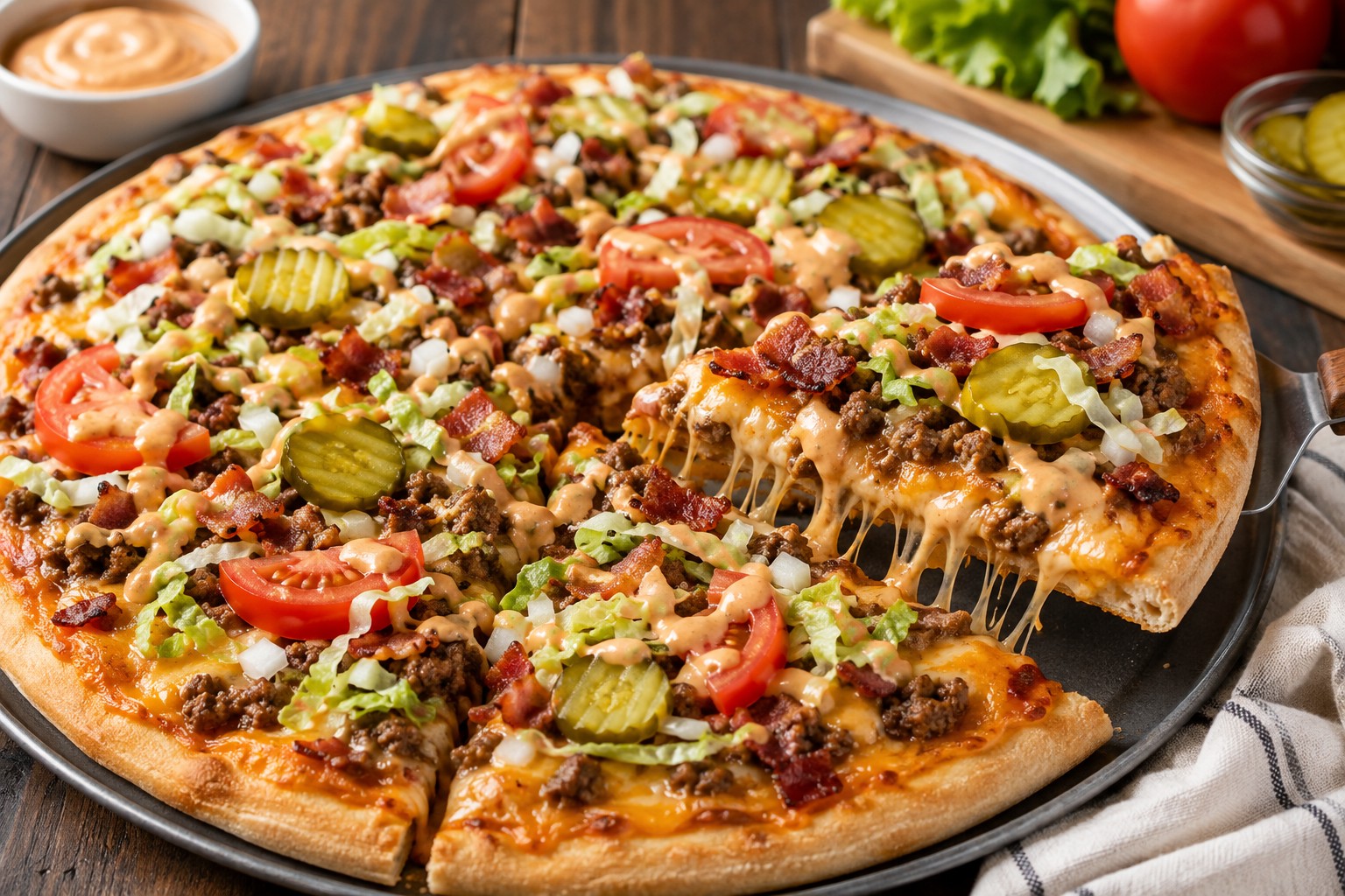 Cheeseburger Pizza Recipe