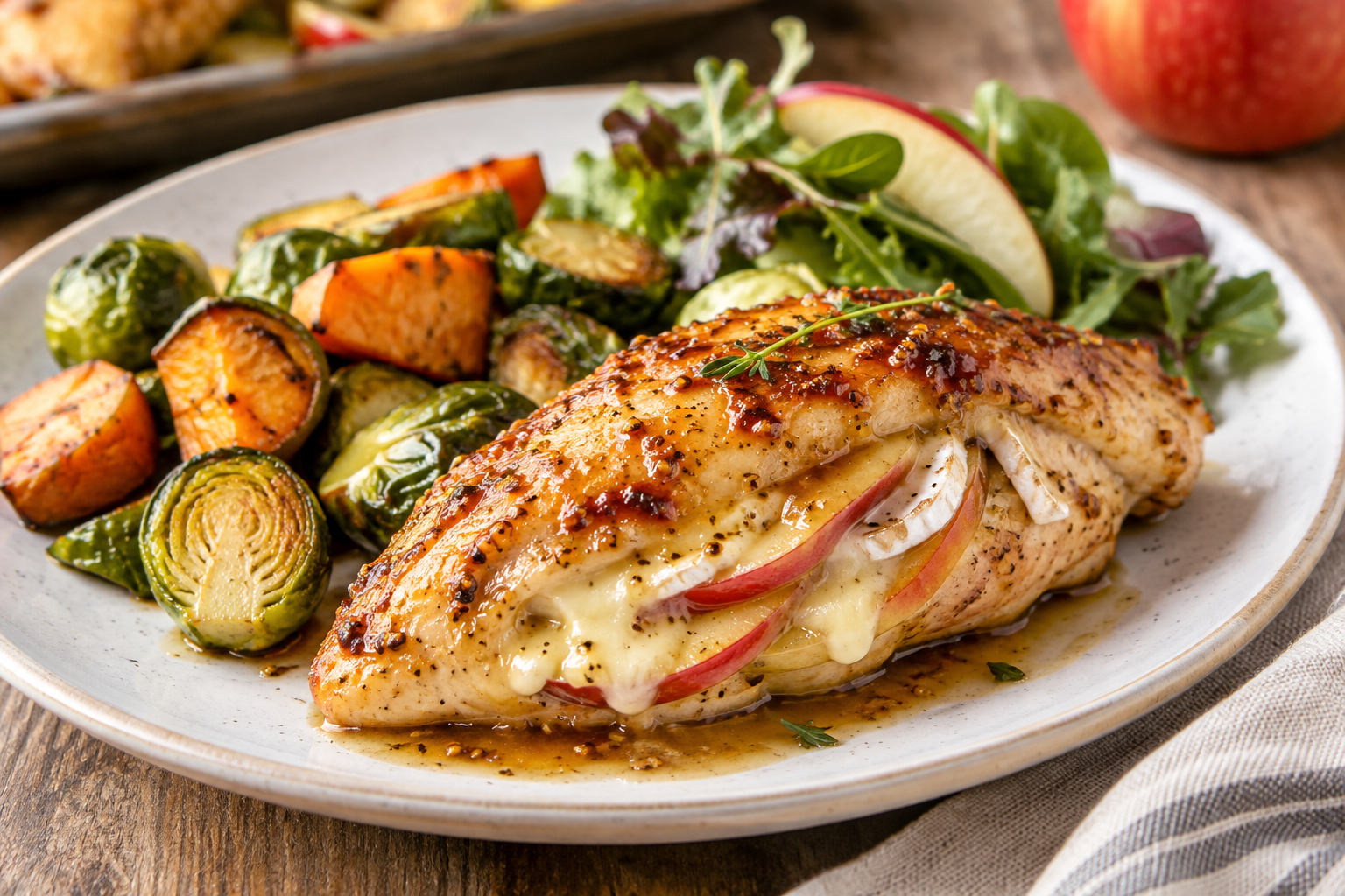 Apple & Brie Stuffed Chicken Recipe